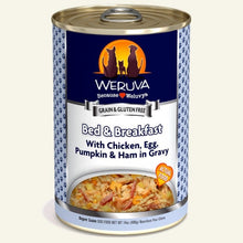 Weruva Dog Bed and Breakfast with Chicken; Egg; Pumpkin and Ham in Gravy 14oz. Case Of 12
