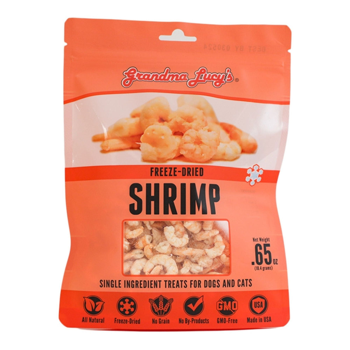 Grandma Lucy's Dog & Cat Singles Freeze-Dried Shrimp 0.65oz.