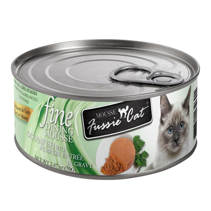 Fussie Cat Fine Dining Mousse Oceanfish with Pumpkin 2.47oz. Default Title