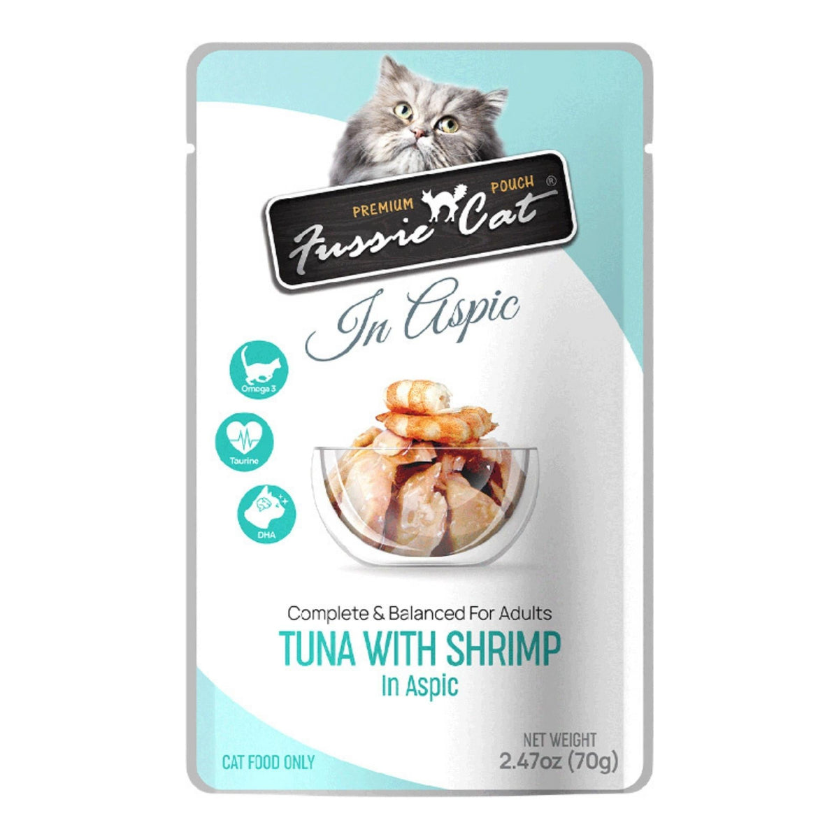 Fussie Cat Premium Tuna with Shrimp in Aspic 2.47oz. Pouch Default Title