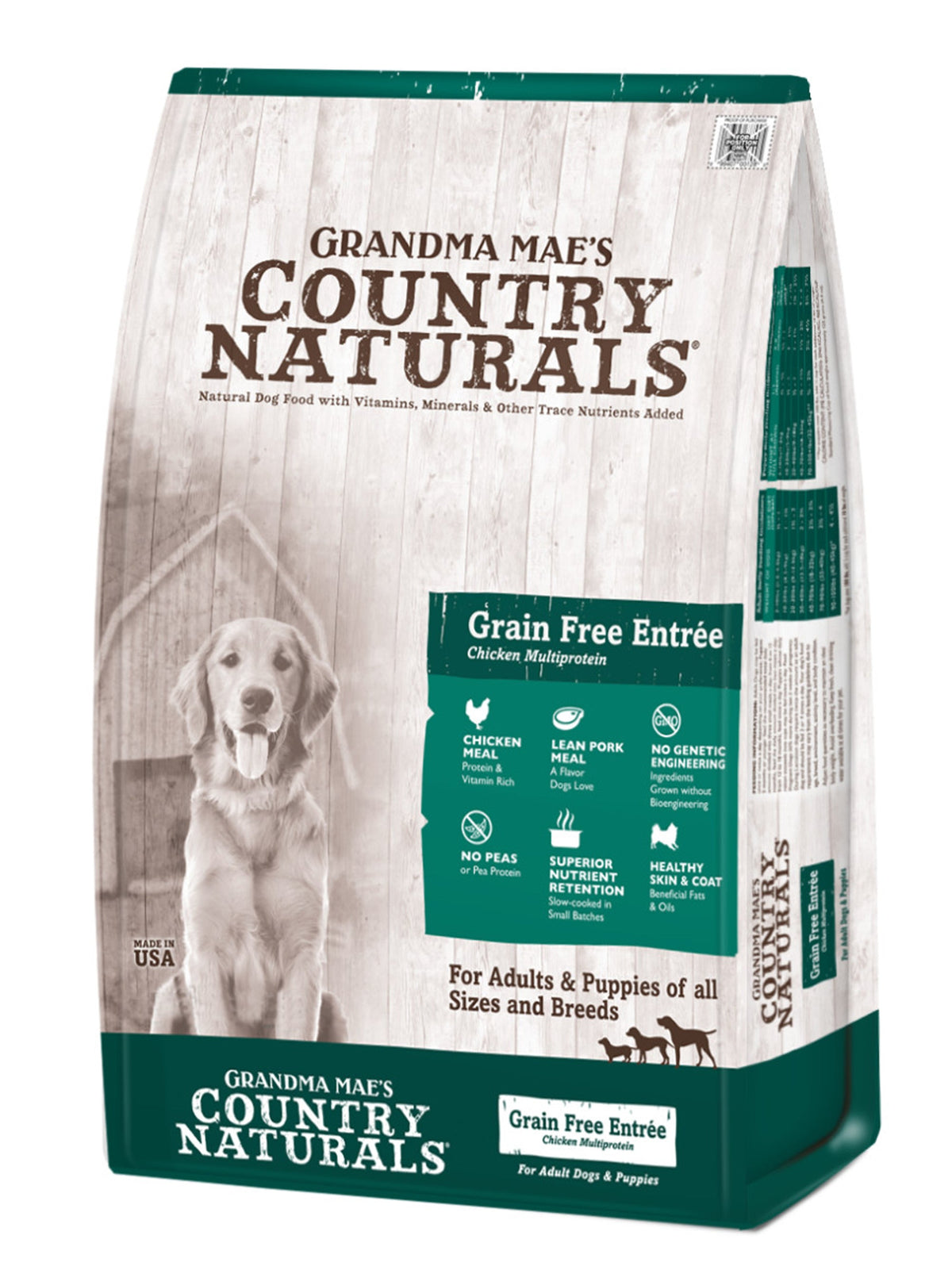 Grandma Mae's Country Naturals Premium All Natural Dog Food Grain Free 4lb