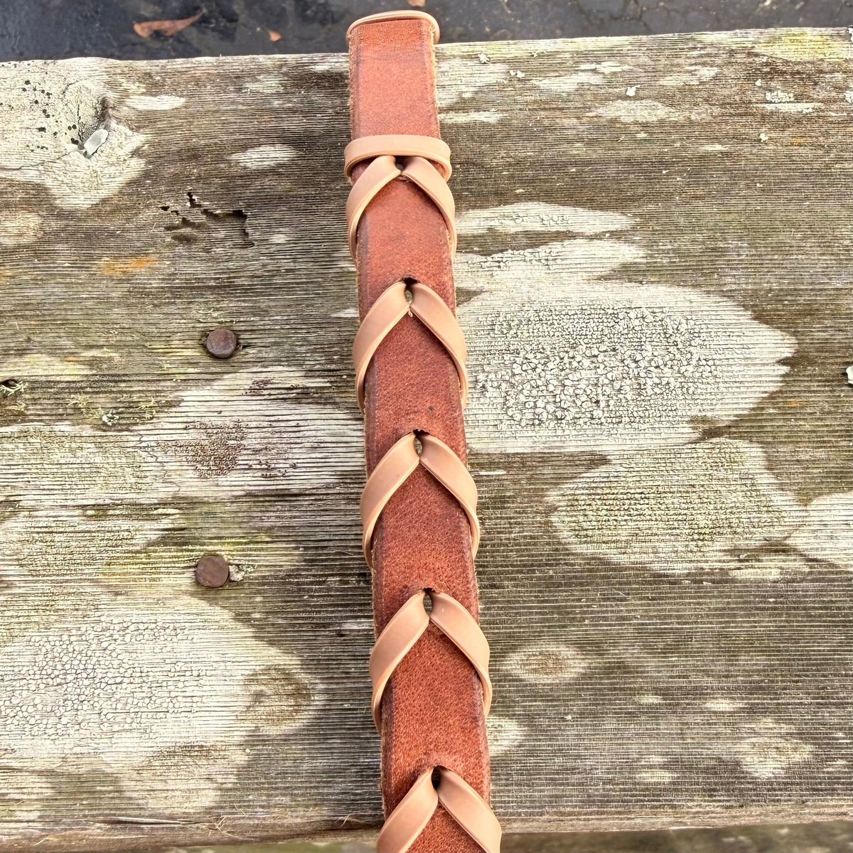 Leather Laced Barrel Reins