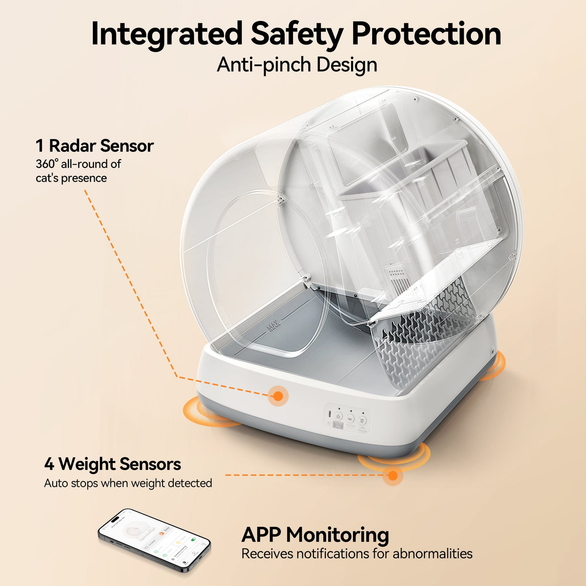 Smart Automatic Self-Cleaning Cat Litter Box