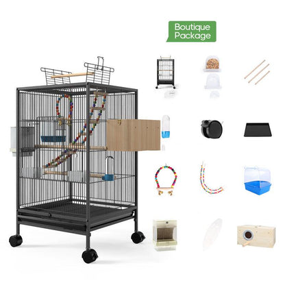 The Majestic Aviary: A Stylish Metal Bird Cage For Xuanfeng Parrots