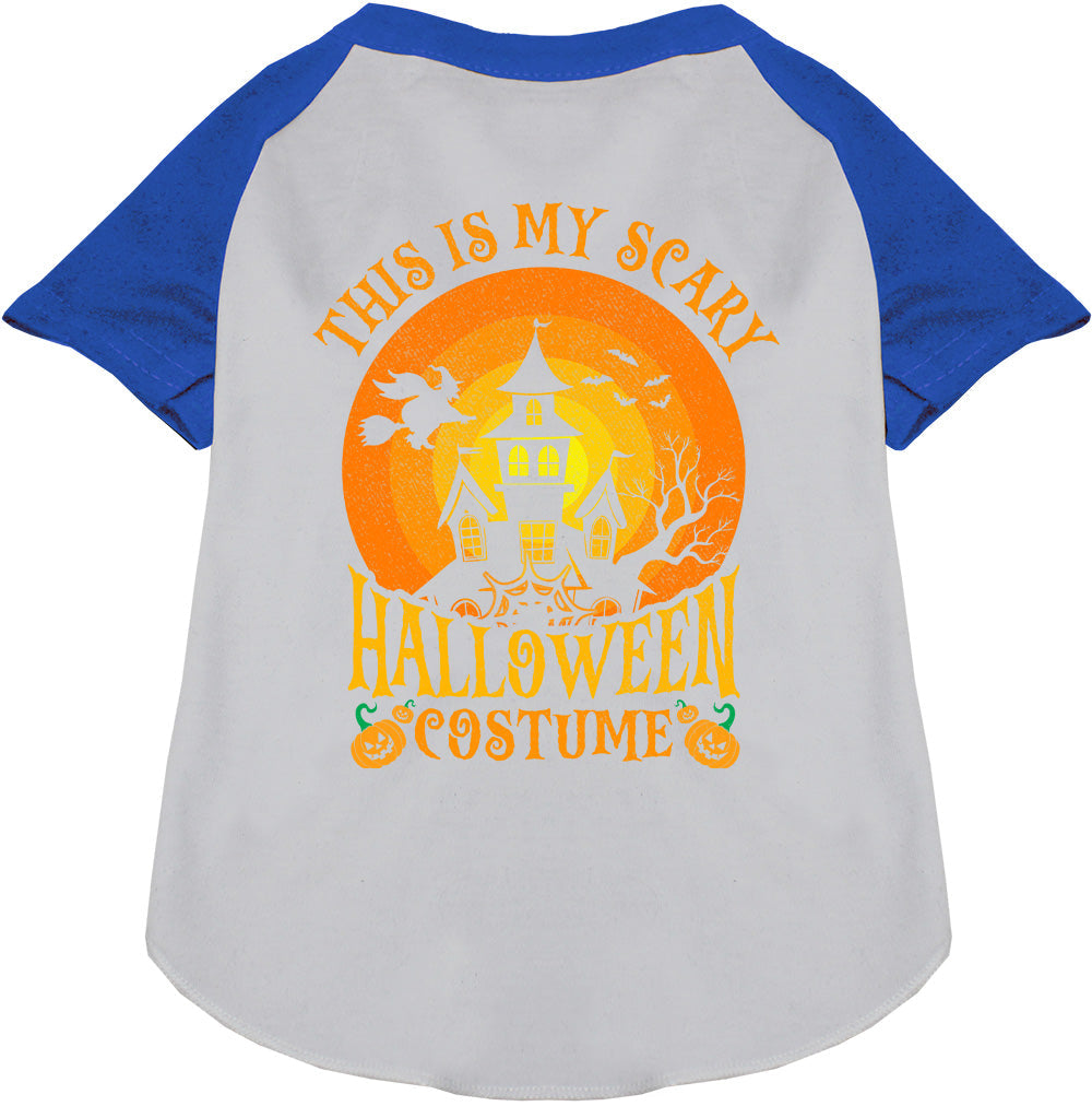 Scary Halloween Costume Pet Raglan Shirt