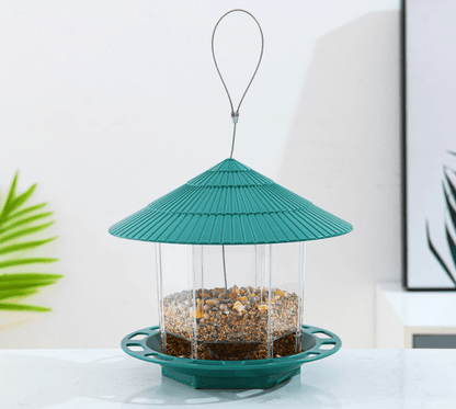 Transparent Hanging Bird Feeder For Outdoor Gardens