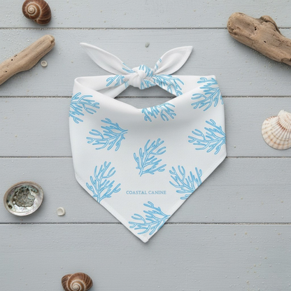 Coral Themed Dog Bandanna