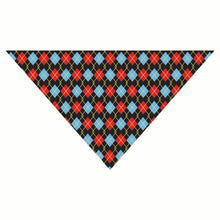 Red Argyle Dog Bandana