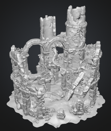 Atlantean Castle Ruins 2 - STL - Digital product