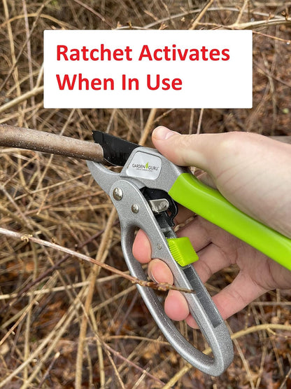Ratchet Garden Pruning Shears Clippers