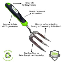 Weeding Set - Includes Dandelion Weeder, Weeding Fork, Patio Crack Weeder