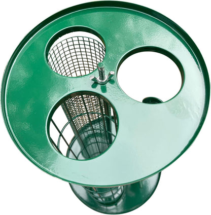 3-in-1 Outdoor Tube Bird Feeder for Small Wild Birds