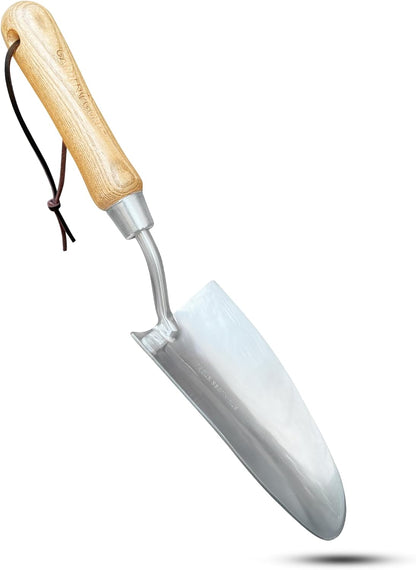 Stainless Steel Garden Trowel (classic wood handle)