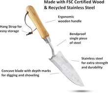 Classic Garden Tool Set - Includes Hand Trowel Transplanter Cultivator