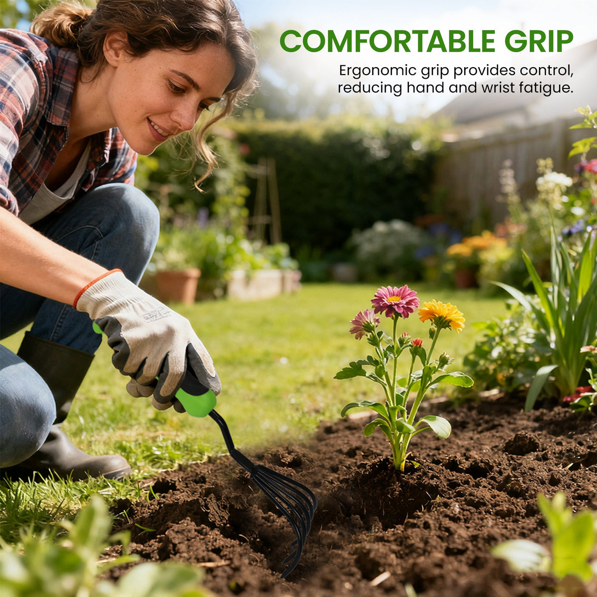 Ergonomic Cultivator Rake