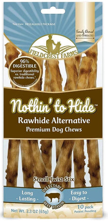 Nothin' to Hide Beef Small Twist Stix (10ct) (2.3oz)