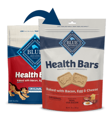 Blue Buffalo Blue Health Bar Crunchy Dog Biscuits Baked with Bacon, Egg and Cheese (16oz)