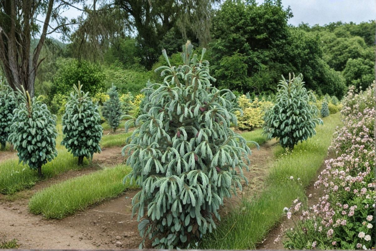 Blue Magoo Engelmann Spruce Live Plant 1 Gallon Pot 12-18 Inch Tall – Picea engelmannii Blue Evergreen Conifer Tree