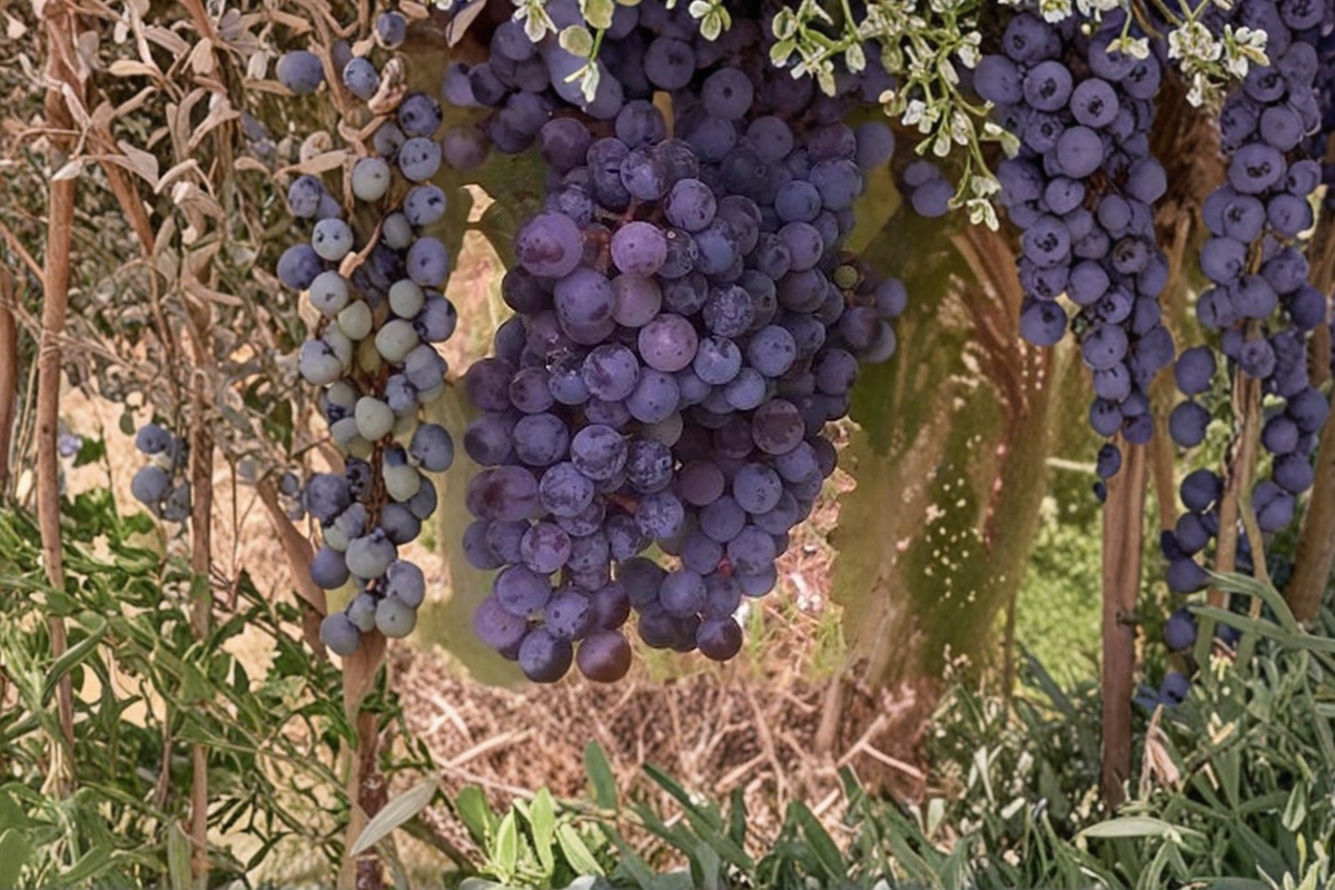 Zinfandel Wine Grape Vine Live Plant, 3 Gallon, Climbing Fruit Vine for Garden & Vineyard, Vitis vinifera