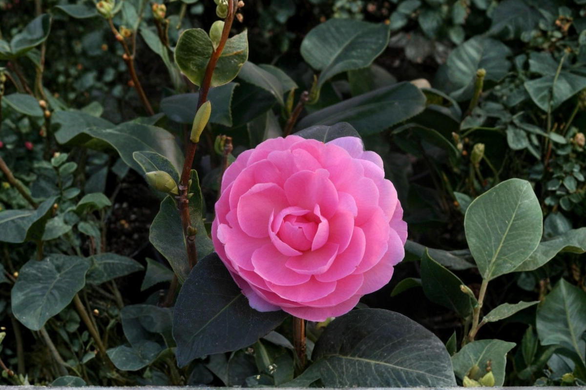Camellia â€˜E.G. Waterhouseâ€™ Live Plant – Pink Flowering Evergreen Shrub in 3 Gallon Pot, Camellia x williamsii