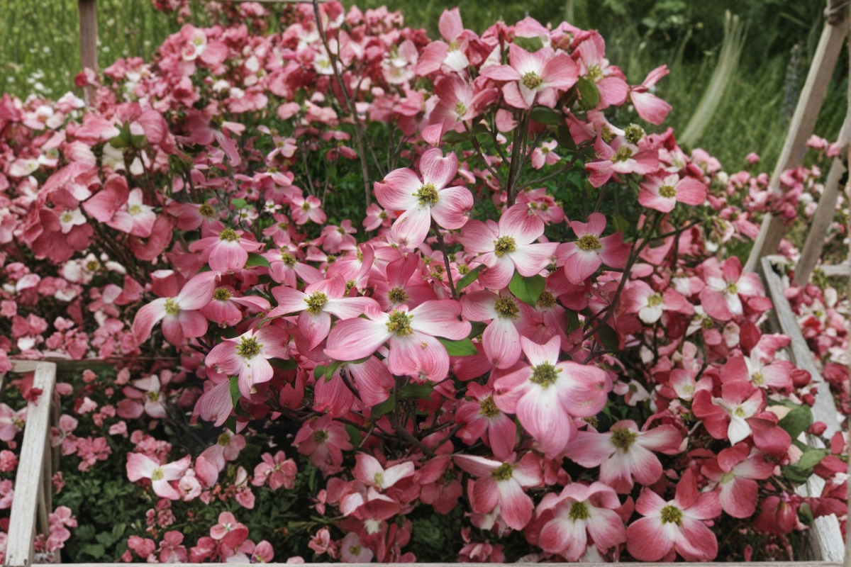Dogwood ‘Cherokee Chief’ 1 Gallon Live Plant – Red Flowering Tree for Spring Garden Landscape, Cornus florida
