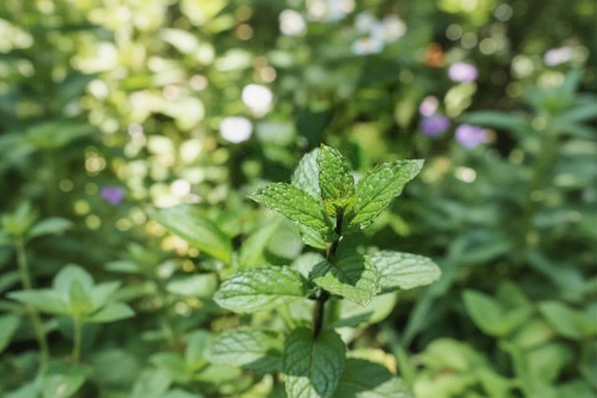 Organic Peppermint Live Herb Plant, 5–9 Inches, Mentha × piperita, Perennial Herb, Green Foliage, Herb Garden, Container Plant