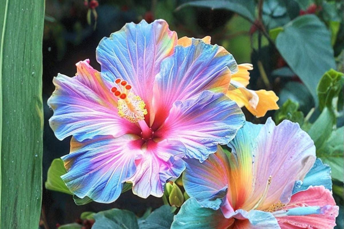 Giant Multicolor Hibiscus Seeds – Tropical Flowering Ornamental Plant for Garden & Container Growing
