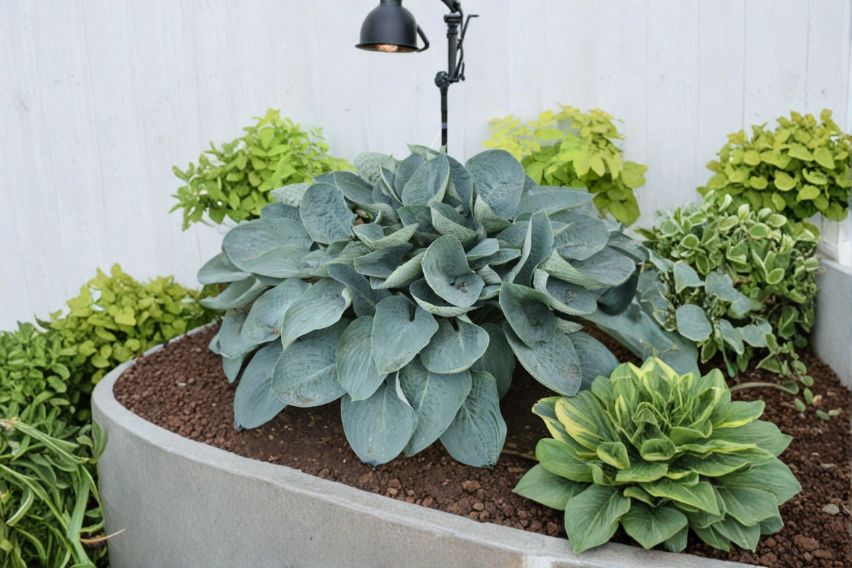 Above the Clouds Hosta 3 Inch Pot Blue Green Leaf Shade Perennial Garden Starter Plant Foliage Border