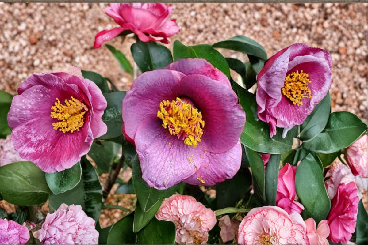Japanese Camellia ‘Grape Soda’ Live Plant – 1 Gallon Camellia japonica Evergreen Flowering Shrub