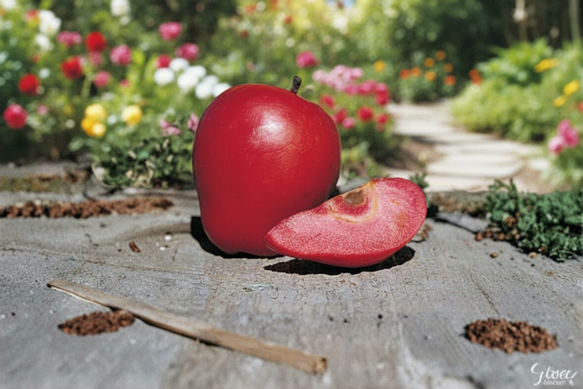 Redlove Calypso Apple Tree Grafted 1 Gallon Pot, Semi-Dwarf Fruit Tree, Pink-White Flowers, Malus domestica
