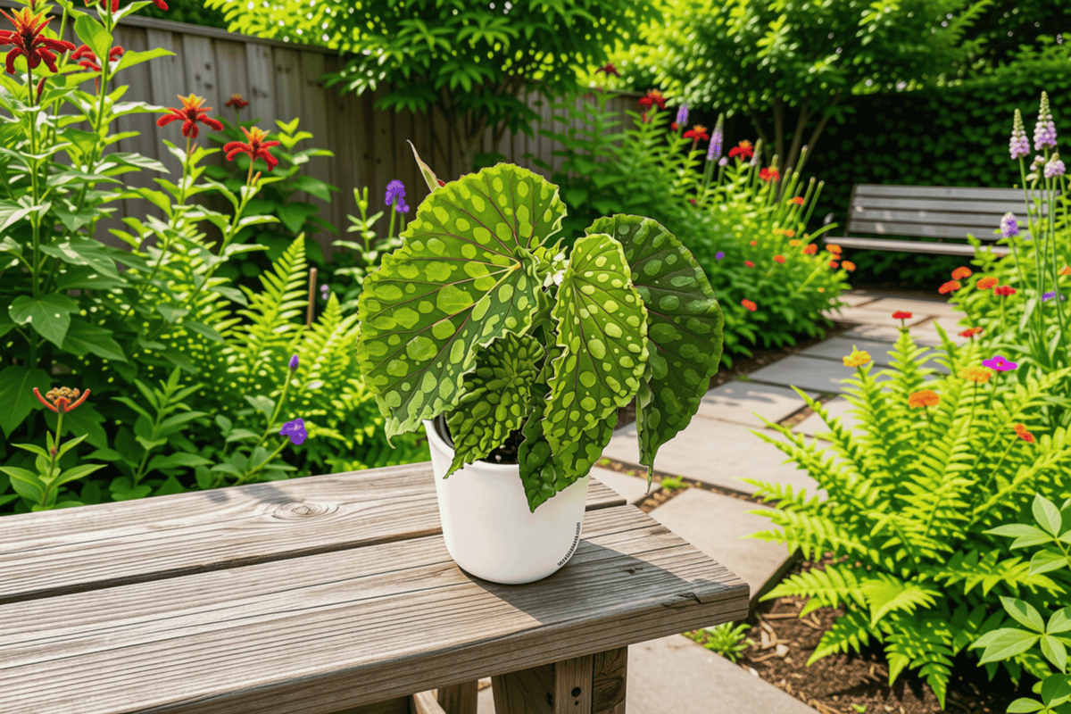 2 Begonia chlorosticta Tissue Culture Plants – Rare Tropical Houseplants