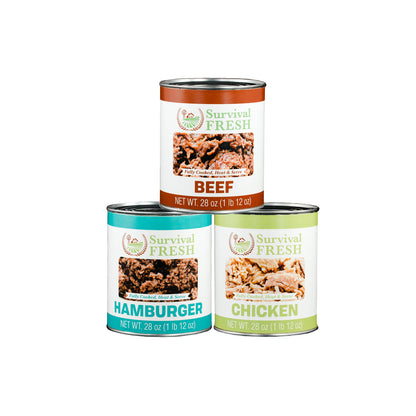 Mixed Meat 3 Can Sampler Pack