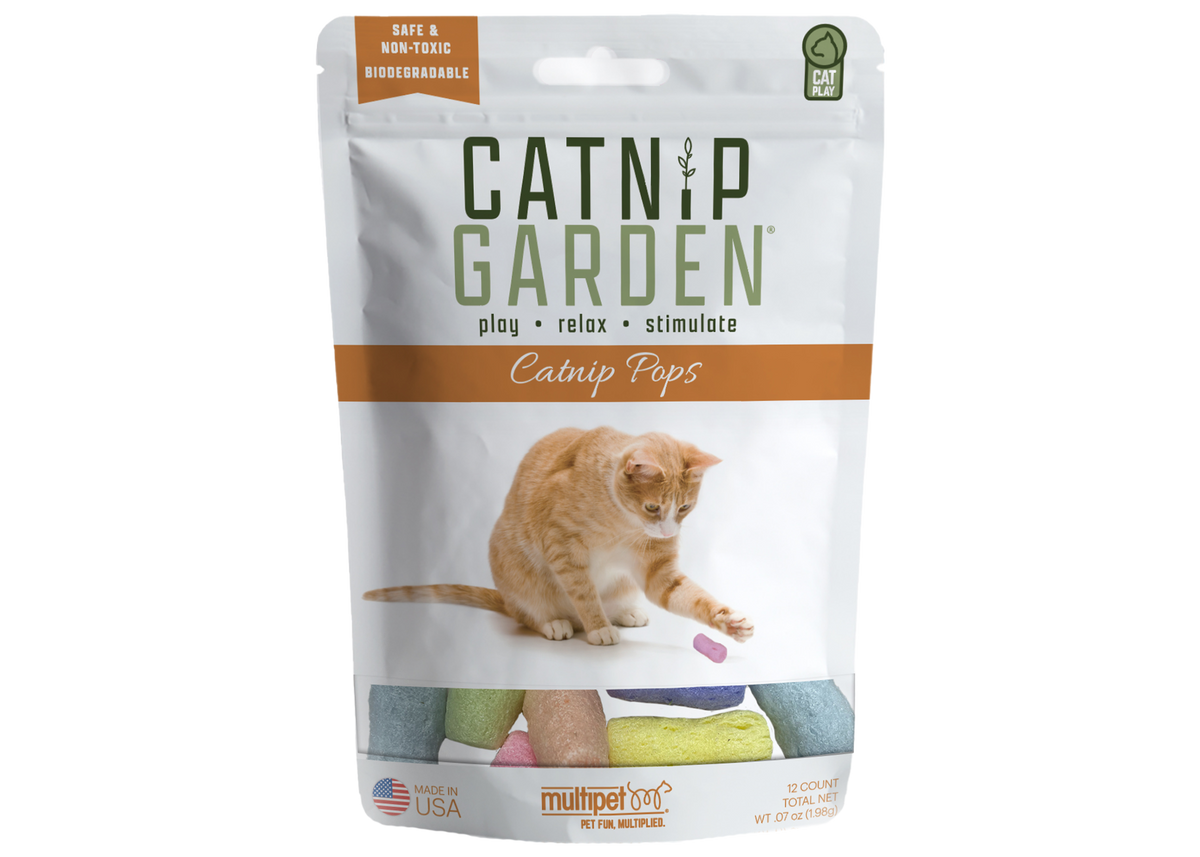 Multipet Catnip Garden Pops 12ct. Bag
