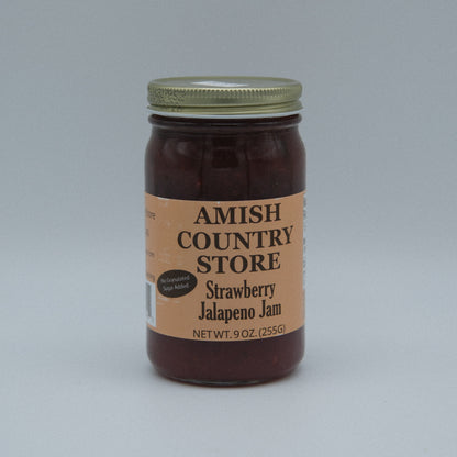 Strawberry Jalapeño Jam – No Sugar Added (9 oz) | Amish Country Store