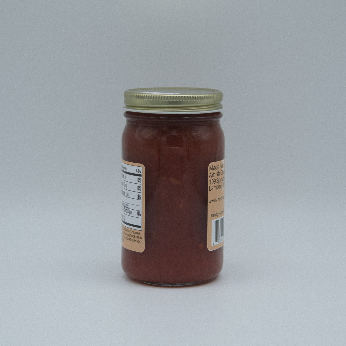 Strawberry Rhubarb Jam – No Sugar Added (8 oz) | Amish Country Store