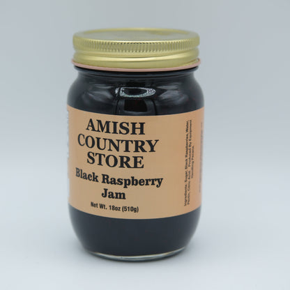 Black Raspberry Jam | Rich Old-Fashioned Berry Spread | 18 oz