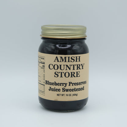 Juice-Sweetened Blueberry Preserves | 16 oz