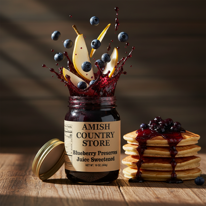 Juice-Sweetened Blueberry Preserves | 16 oz