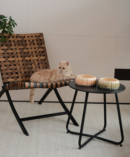 Puff Pet Bowl - Gradient Olive