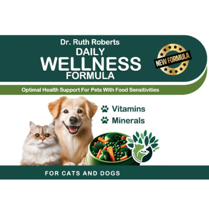 Daily Wellness Formula — Glandular-Free Multivitamin for Dogs & Cats with Beef, Pork, or Organ Sensitivities