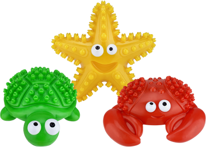 Multipet Deep Sea Teethers Assortment - Assorted Animals 6"