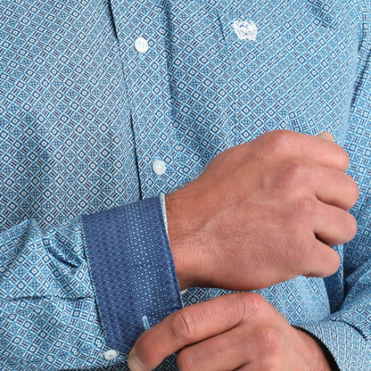 Blue Diamond Print | Cinch Mens