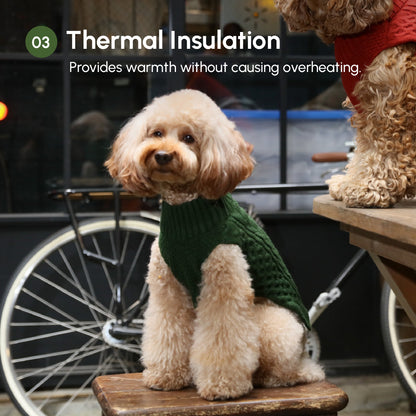 Pet Sweater Vest - Green