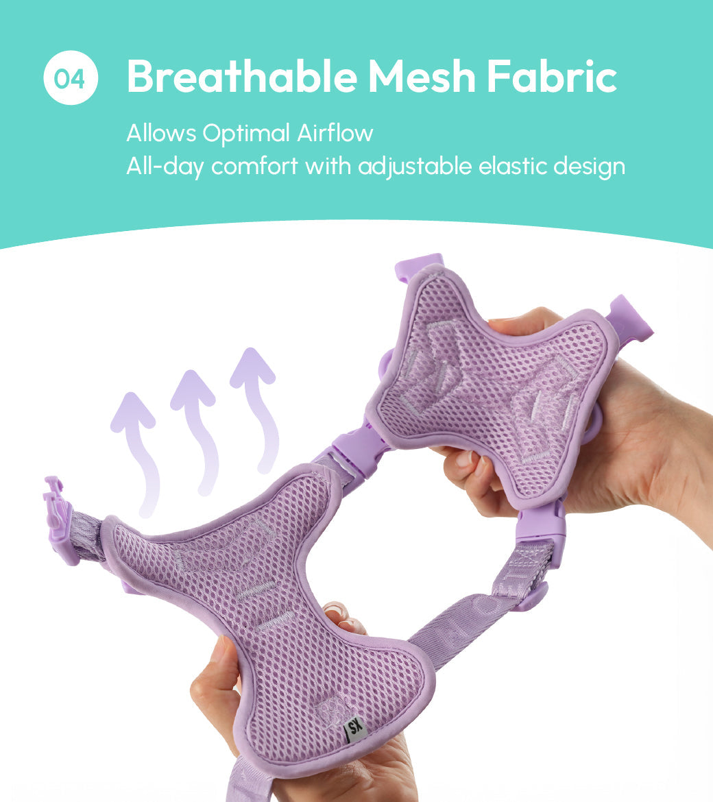 NO PULL ACTIVE  PET HARNESS - MINT GREEN