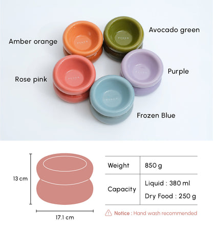 Soufflé Pet Bowl - Rose Pink