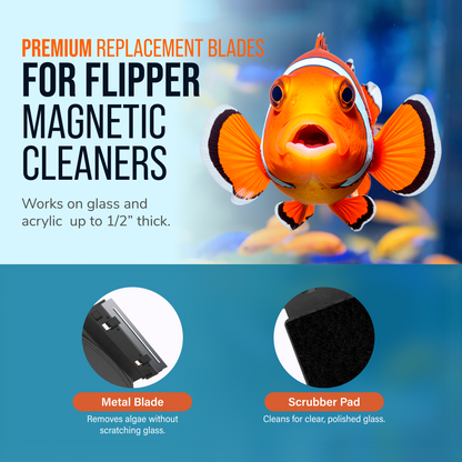 Flipper Standard Stainless Steel Replacement Blades 2 Pack