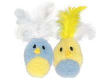 Multipet Feather Bird w/ Catnip - Assorted Colors 2pk