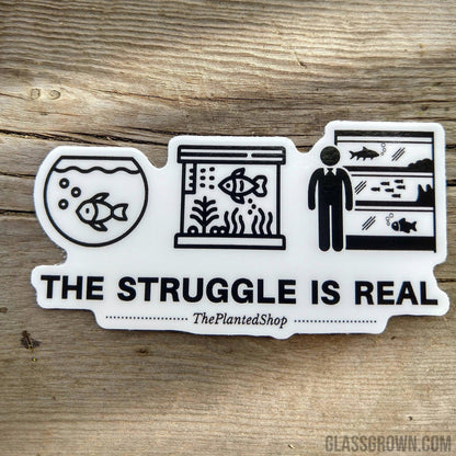 Fish Tank Struggles Decal Sticker