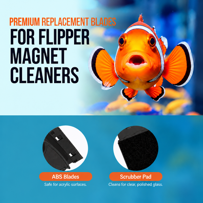 Flipper Max ABS Replacement Blades 3 Pack - Acrylic Tanks