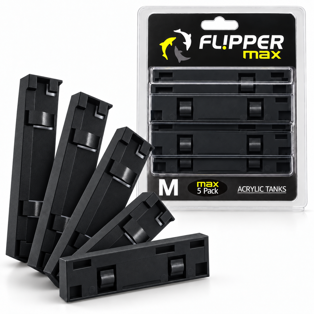 Flipper MAX ABS Replacement Blades Straight Edge 5 Pack - Acrylic Tanks